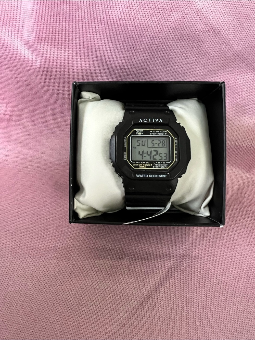 NEW! Activa by Invicta Black Digital Sport Watch with Water-Resistant Case
